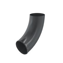 Отвод трубы Aquasystem, RAL 7024 Тёмно-серый 125/90