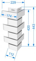 Угол Docke, Standard, Flemish (Флемиш) Красный
