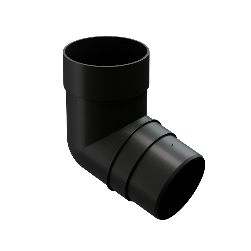 Колено 45˚ для водосточной трубы Docke Premium, Карбон купить в Ростове-на-Дону