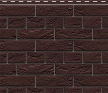 Фасадная панель Доломит, Прокрашенный кирпич славянка, Коричневый.