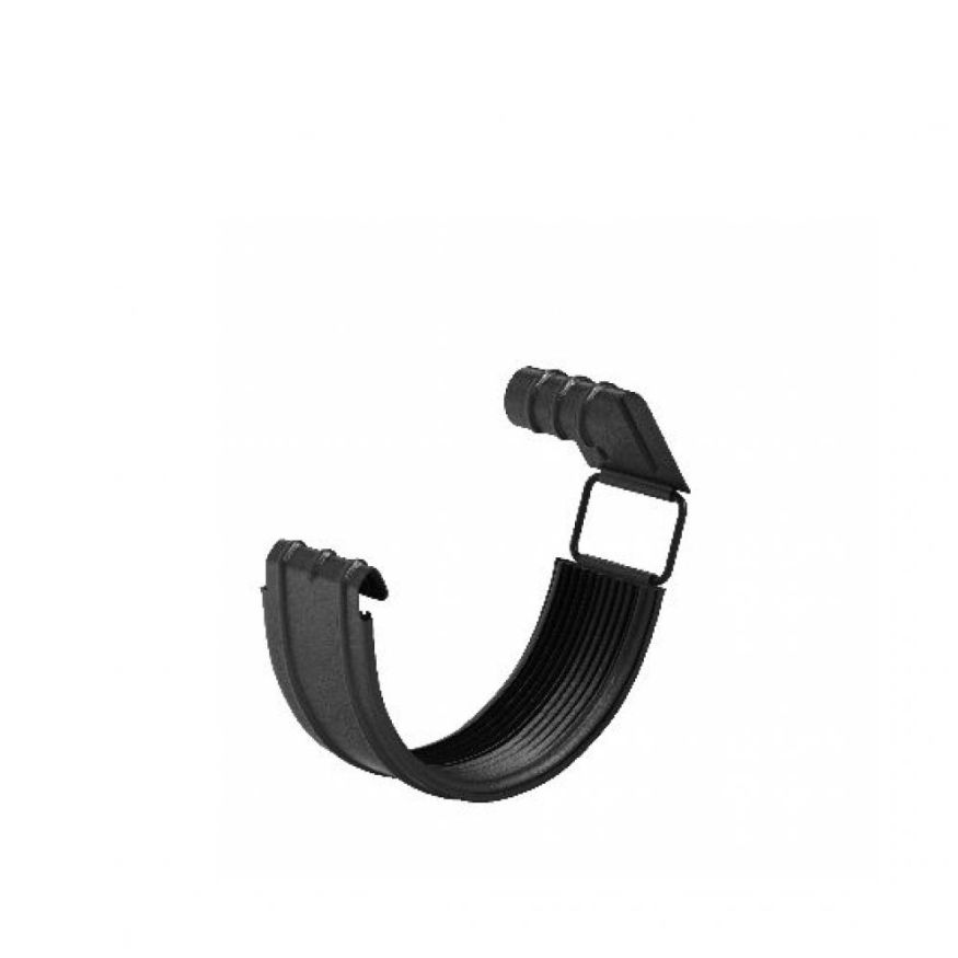 Соединитель желоба с резиновым уплотнителем Aquasystem, черный RAL 9005, 125/90 купить в Ростове-на-Дону