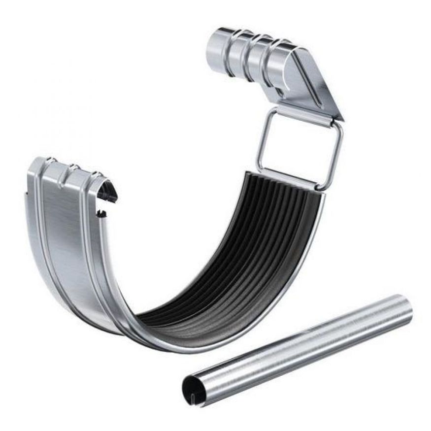 Соединительный элемент желоба с резиновым уплотнителем Aquasystem, оцинкованный 125/90 купить в Ростове-на-Дону