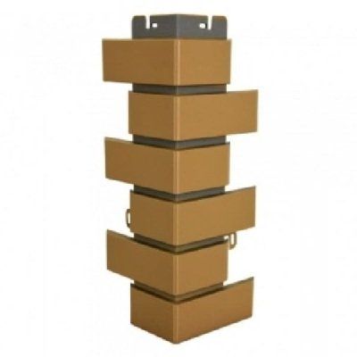 Наружный угол из бежевого клинкерного кирпича купить в Ростове-на-Дону