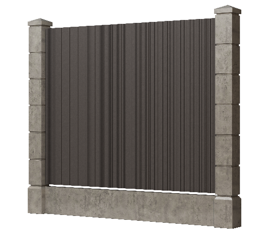 Заборная доска GRINDERDECO, ДПК, с тиснением &amp;quot;дуб&amp;quot;, цвет Асфальт. купить в Ростове-на-Дону