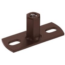 Держатель хомута для метизов Aquasystem, RAL 8017, коричневый матовый, 125/90.