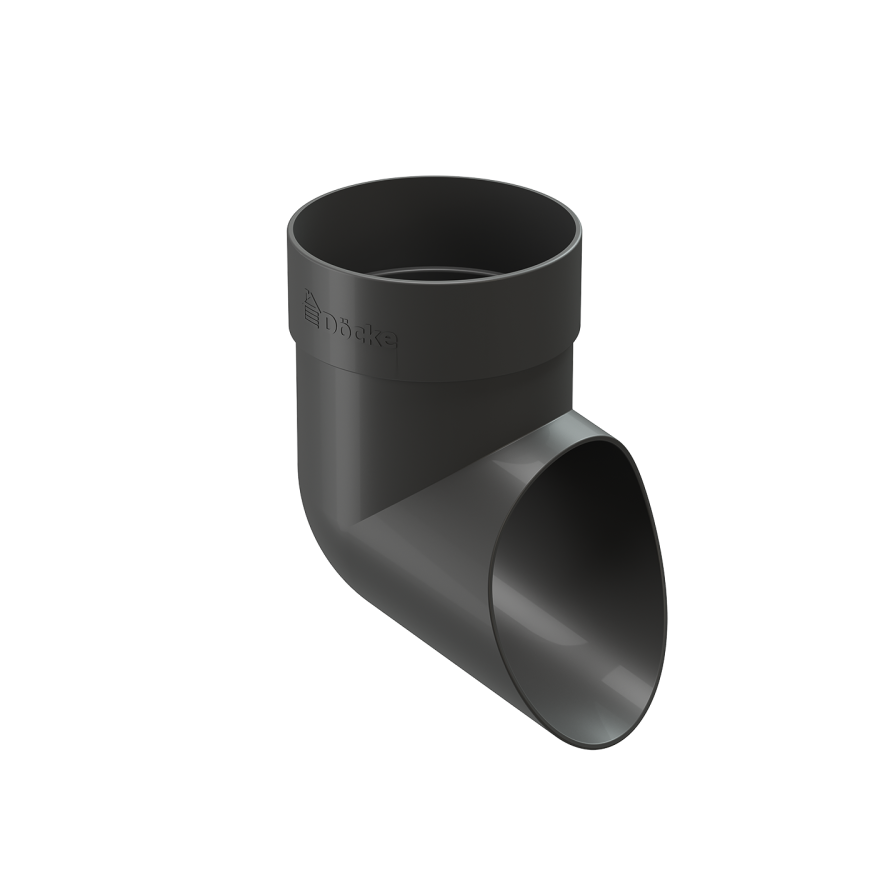 Наконечник для водосточной трубы Docke Standard, Серый цвет купить в Ростове-на-Дону