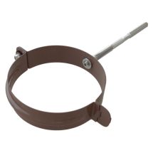Металлический хомут для трубы, Альта-профиль, Коричневый Элит