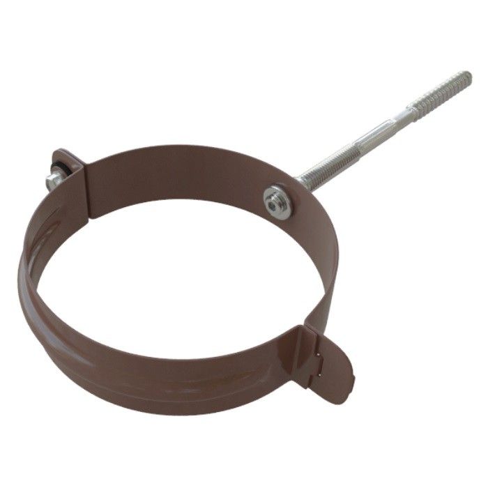 Металлический хомут для трубы, Альта-профиль, Коричневый Элит купить в Ростове-на-Дону
