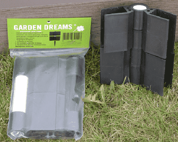 Поворотный угловой элемент из пластика для доски 150х25 мм из ДПК, черный, угол поворота от 60° до 300°, Holzhof. купить в Ростове-на-Дону