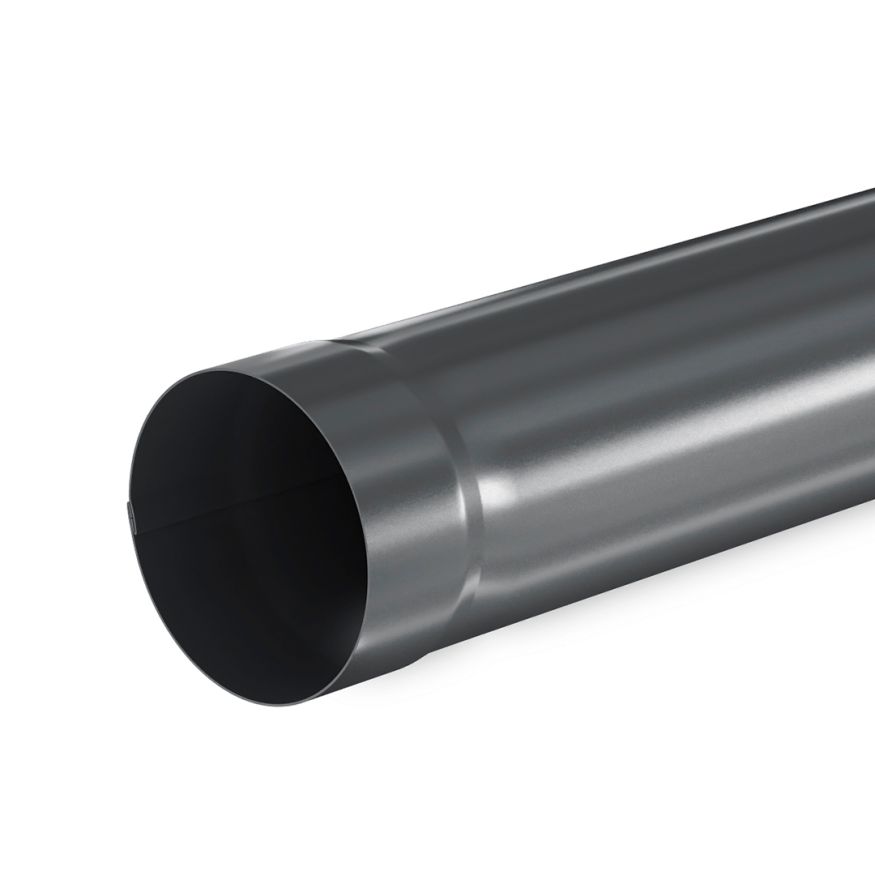 Труба водосточная Aquasystem, RAL 7024 Тёмно-серый 1000мм 125/90 купить в Ростове-на-Дону