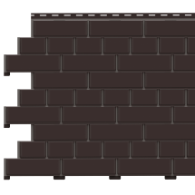 Фасадная панель Доломит, Коричневый кирпич с окраской.