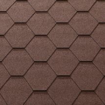 Гибкая черепица KATEPAL KL коричневого цвета