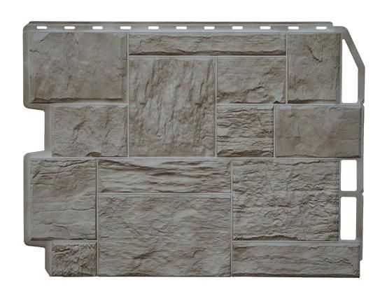 Фасадная панель Фасайдинг Дачный Туф 3D Светло-бежевого цвета купить в Ростове-на-Дону