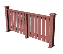 Декоративное ограждение из ДПК GRINDERDECO Вилидж мербау.