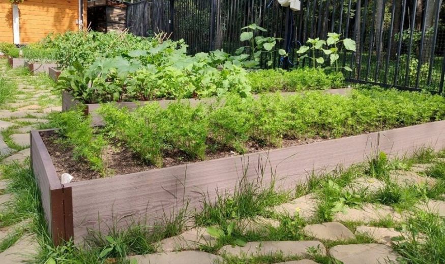 Доска для грядок NauticPrime из ДПК, серого цвета, размеры 225х30х2950 мм купить в Ростове-на-Дону