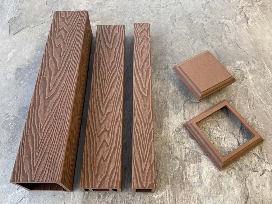 Столб для ограждения из ДПК EasyDecking, Wood-X, Коричневый купить в Ростове-на-Дону