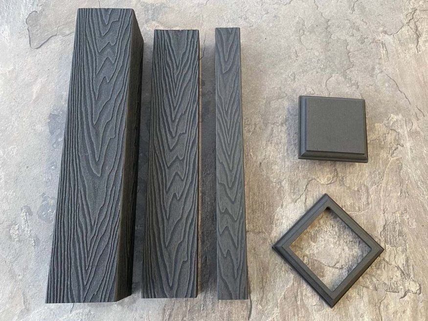 Столб для ограждения из ДПК EasyDecking, Wood-X, Черное дерево купить в Ростове-на-Дону