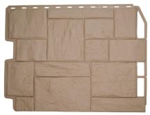 Фасадная панель Фасайдинг Дачный Туф 3D Бежевый 