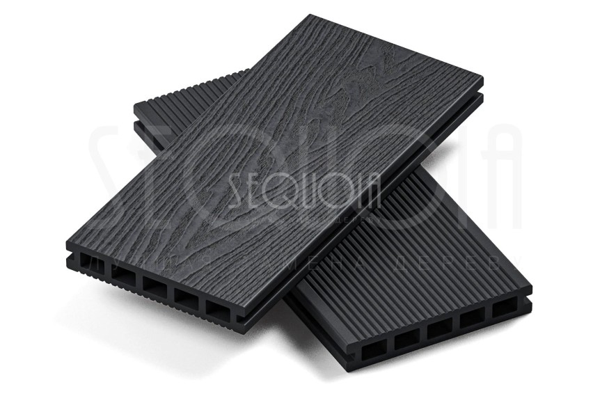 Доска террасная ДПК 3D SEQUOIA Evolution WOOD BLACK купить в Ростове-на-Дону