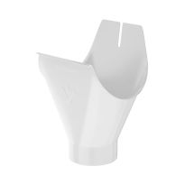 Воронка для желоба Aquasystem RR 20, белая, 125/90