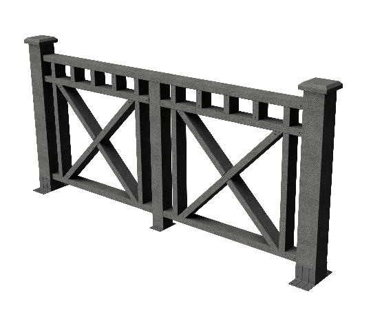 Декоративное ограждение ДПК GRINDERDECO Виктория, цвет серый базальт. купить в Ростове-на-Дону