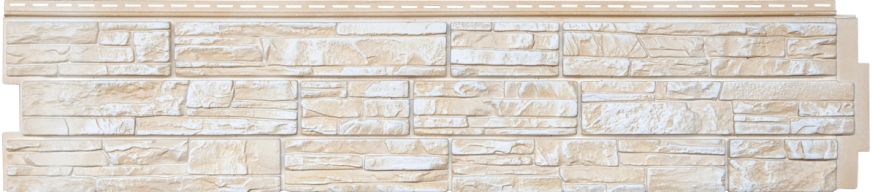 Фасадная панель Grand Line (Я Фасад), Крымский сланец, Слоновая кость купить в Ростове-на-Дону