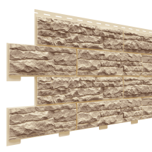 Фасадная панель Доломит, Скалистый риф Люкс, Янтарь