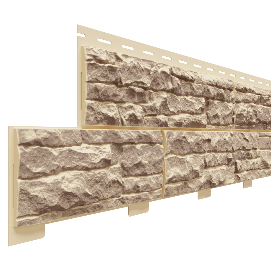 Фасадная панель Доломит, Скалистый риф Люкс, Янтарь купить в Ростове-на-Дону