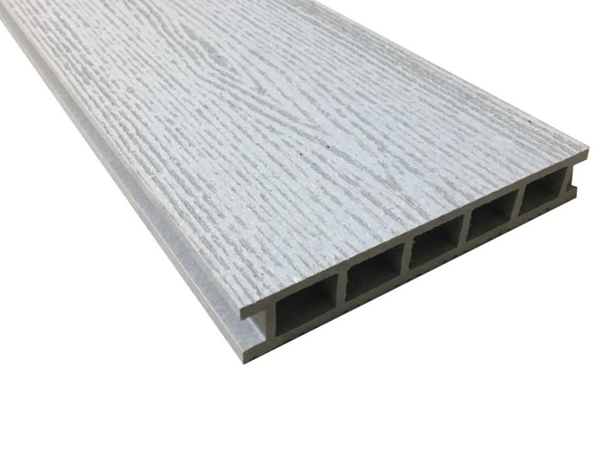 Террасная доска Faynag Stelo из ДПК в цвете серебро. купить в Ростове-на-Дону