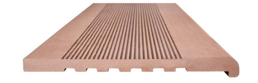 Ступени из ДПК NanoWood - Какао, полнотелые купить в Ростове-на-Дону