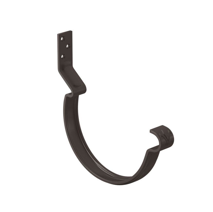 Крюк короткий усиленный модернизированный с комплектом крепления Aquasystem, PU MATT, RAL 8017 Темно Коричневый 125/90 купить в Ростове-на-Дону
