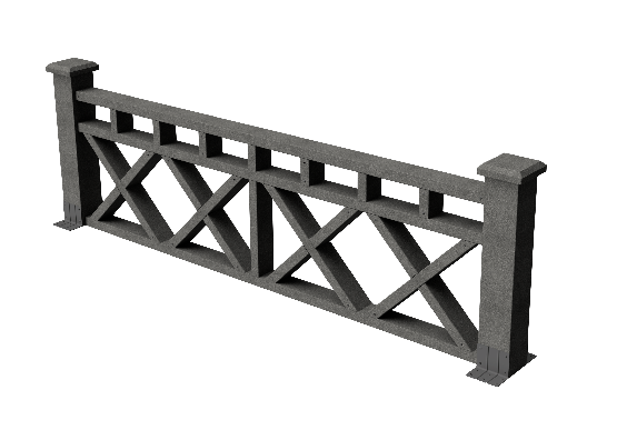 Декоративное ограждение ДПК GRINDERDECO Бэйли в цвете серый базальт купить в Ростове-на-Дону