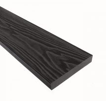 Террасная доска из ДПК Terrapol Смарт 3D (Полнотелая без паза) Черное дерево