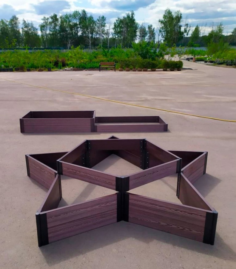 Доска для создания грядок и клумб из ДПК венге 30x225x3000 мм купить в Ростове-на-Дону