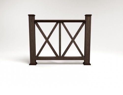 Ограждение из ДПК FG7 цвета венге купить в Ростове-на-Дону