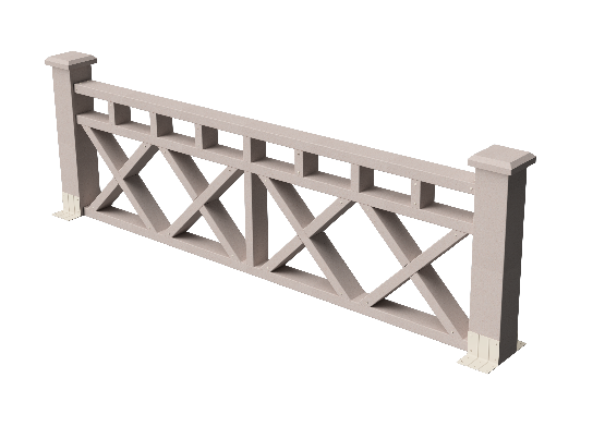 Декоративное ограждение из ДПК GRINDERDECO Бэйли, выбеленный дуб купить в Ростове-на-Дону