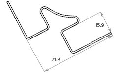 Внутренний угол Tecos Ardennes Розовый Фламинго купить в Ростове-на-Дону