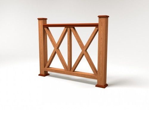 Ограждение из ДПК FG7 терракотового цвета купить в Ростове-на-Дону