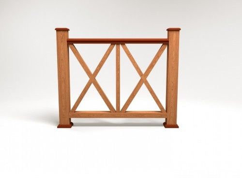 Ограждение из ДПК FG7 терракотового цвета купить в Ростове-на-Дону