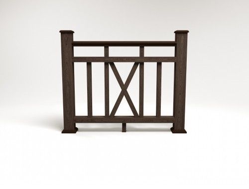 Ограждение из ДПК FG6 в цвете венге купить в Ростове-на-Дону