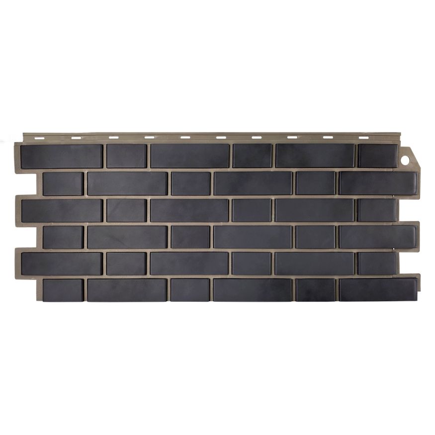 Фасадная панель FineBer, Кирпич облицовочный 3D, Мокрый асфальт купить в Ростове-на-Дону