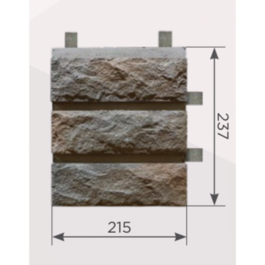 Наличник Обрамление высотой 3 кирпича КАНЬОН Сколотый кирпич купить в Ростове-на-Дону