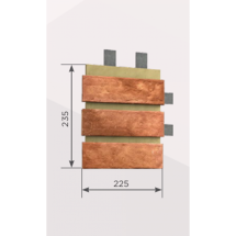 Наличник Обрамление высотой 3 кирпича КАНЬОН Мюнхенский кирпич