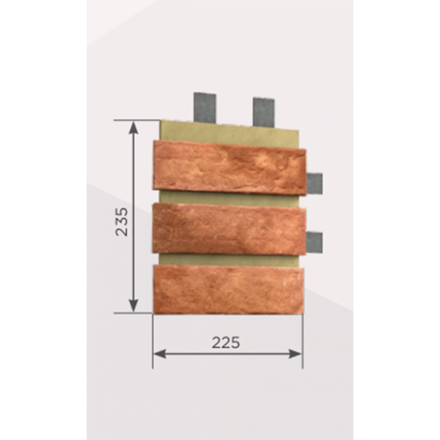 Наличник Обрамление высотой 3 кирпича КАНЬОН Мюнхенский кирпич купить в Ростове-на-Дону