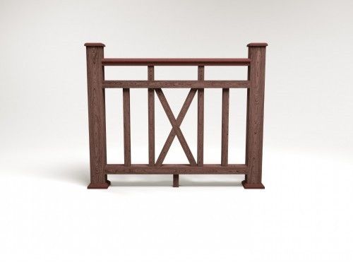 Ограждение из ДПК FG6 коричневое купить в Ростове-на-Дону