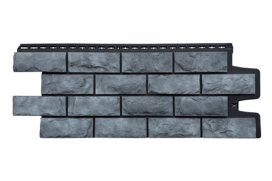 Фасадные панели Grand Line, Колотый Камень Design Plus, Антрацит (черный шов) купить в Ростове-на-Дону