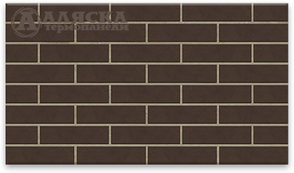 Фасадные термопанели Аляска серия Классика 33. Amsterdam brown купить в Ростове-на-Дону