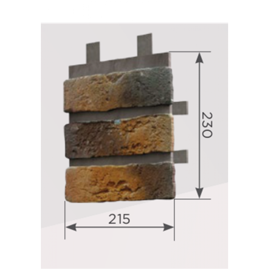 Наличник Обрамление высотой 3 кирпича КАНЬОН Конаковский кирпич купить в Ростове-на-Дону