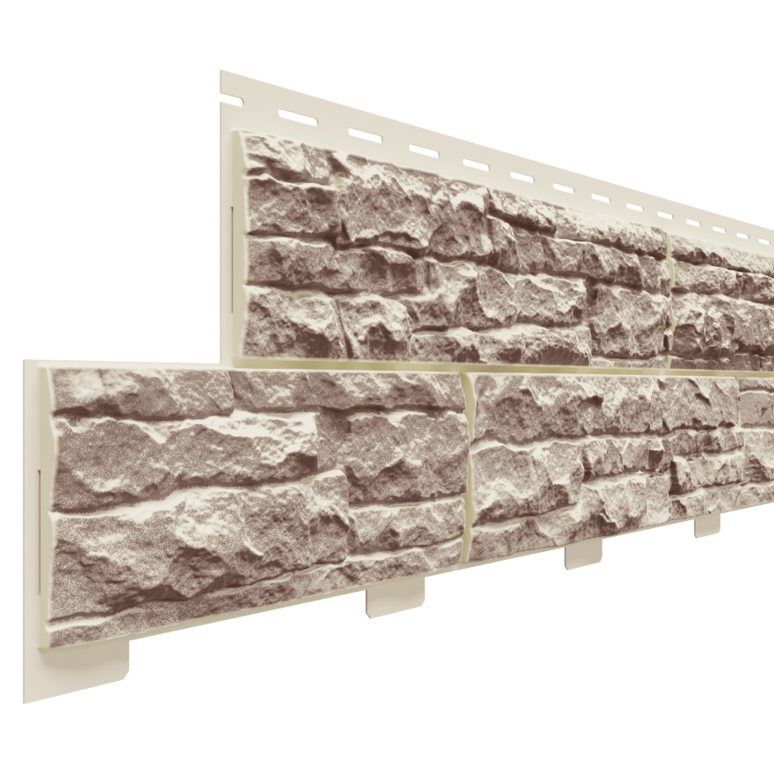 Фасадная панель Доломит, Скалистый риф Люкс, Коралл купить в Ростове-на-Дону