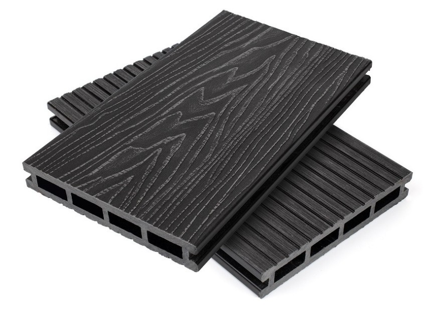 Террасная доска ДПК NanoWood Nature 3D пустотелая цвет Графит купить в Ростове-на-Дону